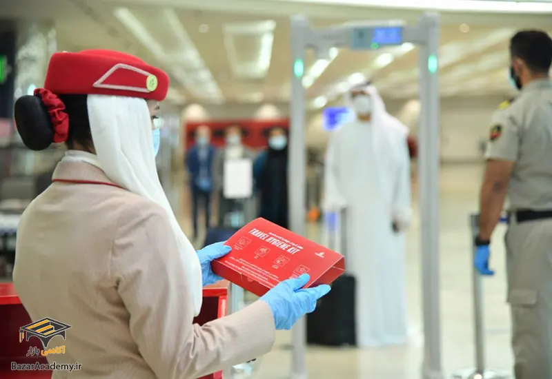 جعبه ایمنی در سفر هواپیمایی امارات